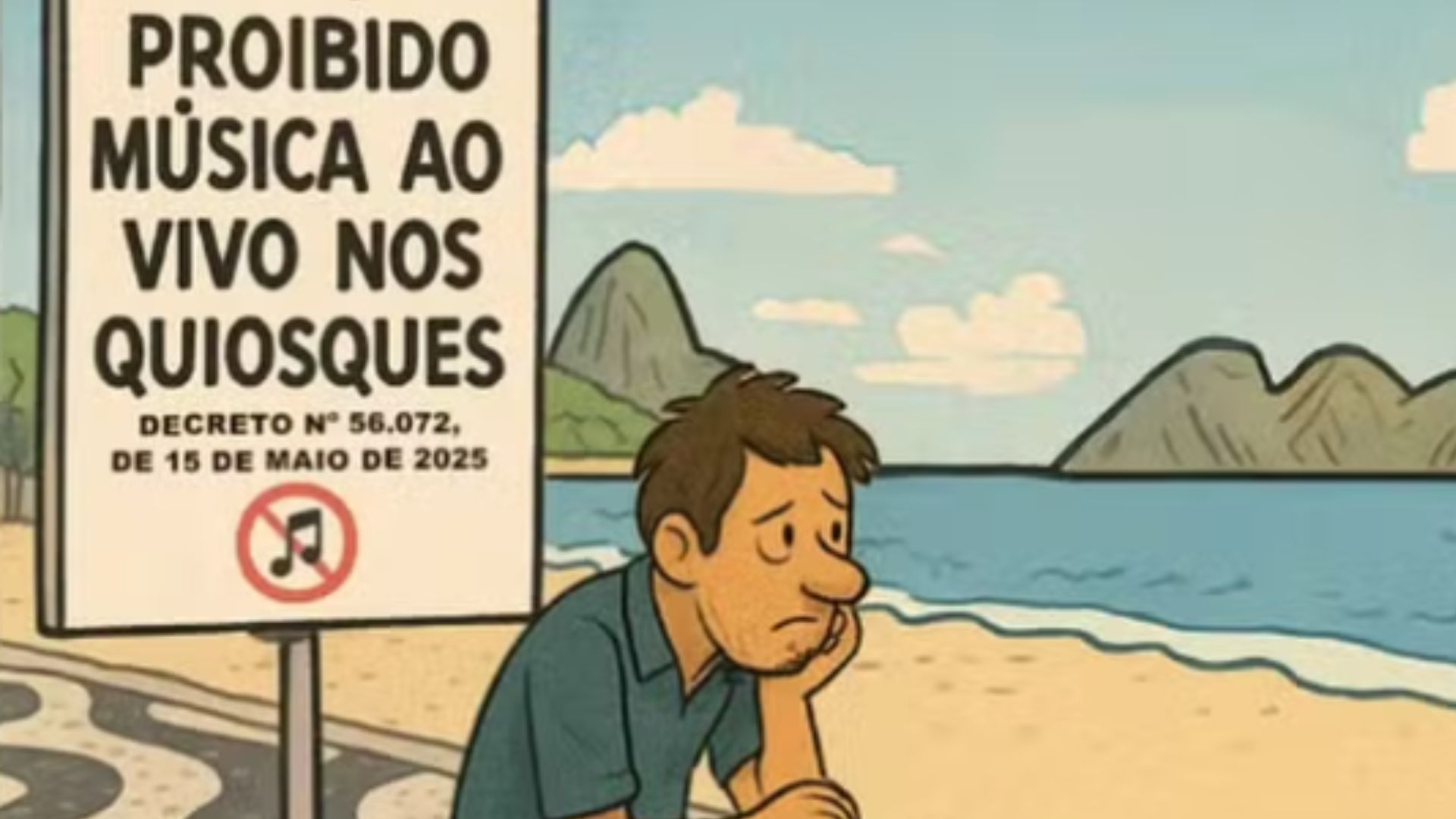 Proibição de música ao vivo nos quiosques do Rio contraria lei municipal de 2017