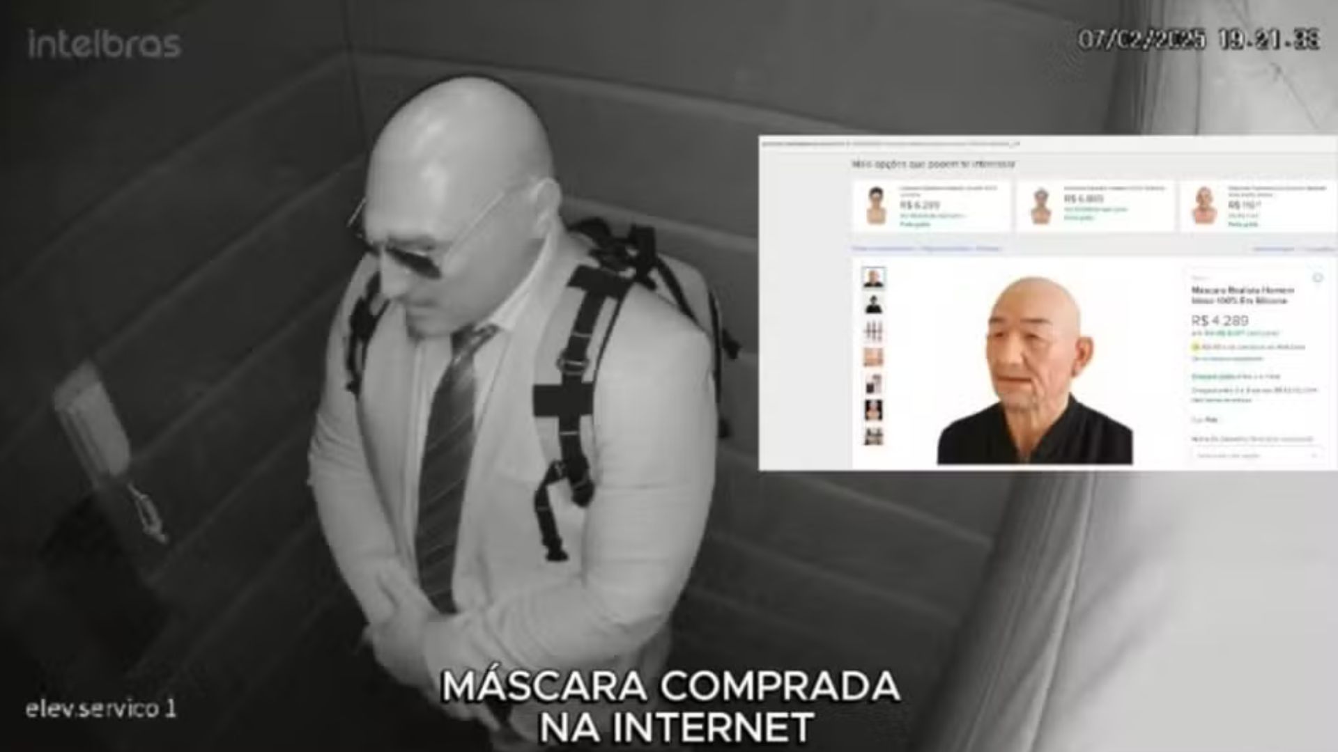 Crime cinematográfico em Niterói: Advogado usa máscara realista comprada na web por R$ 1,8 mil