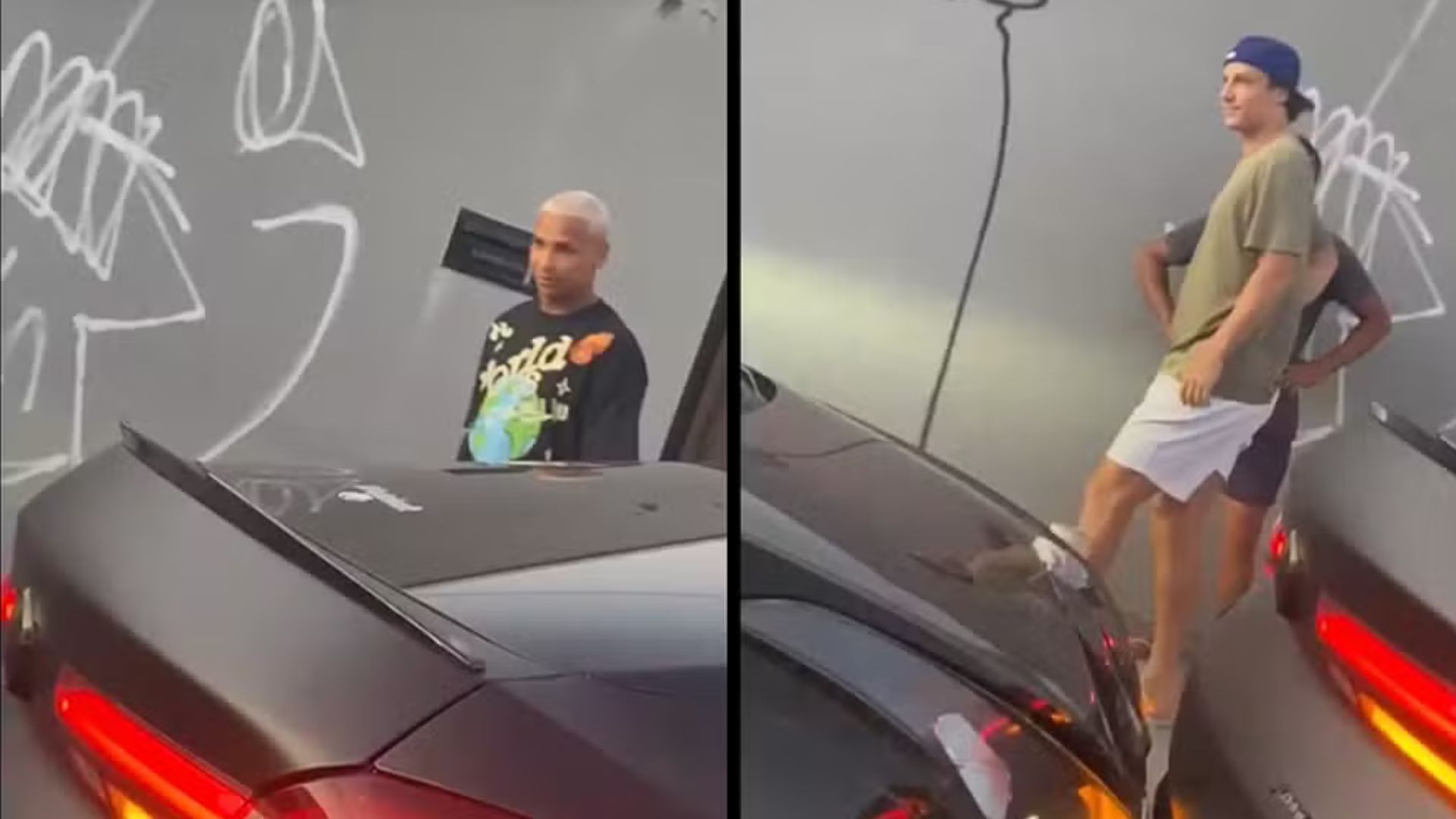 Acidente leve em Fortaleza envolve Deyverson e David Luiz