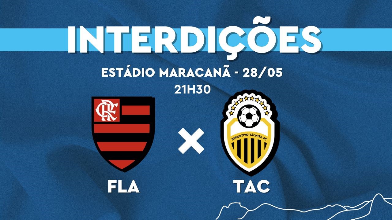 Flamengo x Táchira: ruas serão interditadas e estacionamento proibido no entorno do Maracanã