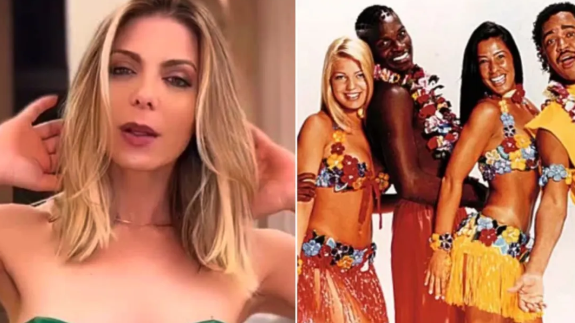 Sheila Mello revela romance com Jacaré na época do É O Tchan: ‘Ele me salvou de virar uma artista doida’